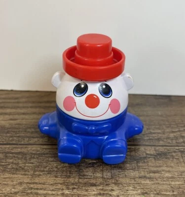 Juguete payaso apilable Playskool Wendy's Kids Meal Hasbro 2,75" 2002 Foto 1 de 4