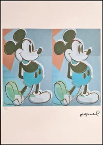 ANDY WARHOL * Mickey Mouse * signed lithograph * Kunstdruck * limited # xx/125 - Bild 1 von 8