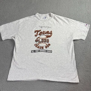 VTG 1994 Texas Longhorns Baseball Champion 2XL Shirt Signed Coach Bill Gustafson - Picture 1 of 13