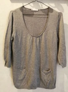 Pull gris coton encolure large T38 Promod (1909038) - Imagen 1 de 4