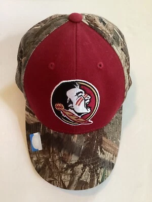 Boné de bola ajustável cativante Florida State Seminoles carvalho musgoso marrom/camo - Imagem 1 de 4