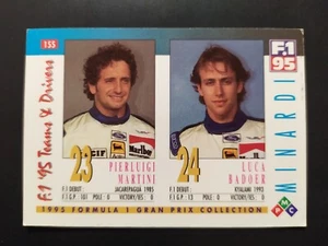 PIEMMECI FORMULA 1 ANNO 1995 PILOTI TEAM MINARDI n. 155 NEW CARD - Imagen 1 de 2