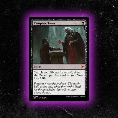 Vampiric Tutor - Custom Magic: The Gathering Card - High-Quality - Image 1 of 4