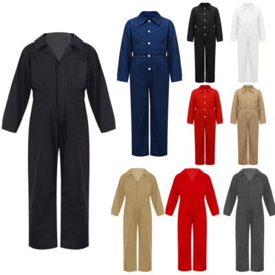 Niños Niños Mono Mecánico Traje de Caldera Disfraz Traje de Vuelo Mono Mono Foto 1 de 4