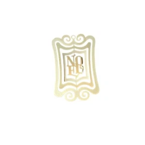 Noel 18k Gold Plated Filigree Lightweight Christmas Ornament Vintage 1980's - Picture 1 of 1