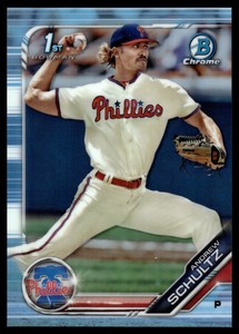 2019 1st Bowman Draft Chrome Sky Blue Refractor Andrew Schultz BDC-120