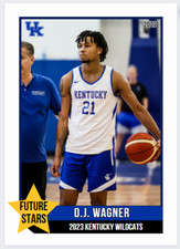 2023 DJ Wagner Future Star College Basketball Rookie Card Kentucky Wildcats #21