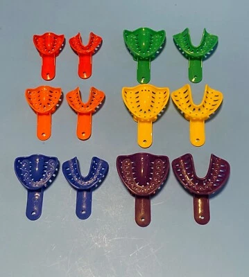 PLASDENT Dental Ortho Impression Trays Perforated Disposable for child/adult (12/bag)