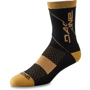 Dakine Berm Bike Cycling Crew Socks Men's M/L US 9-12 Black / Tan New - Picture 1 of 1