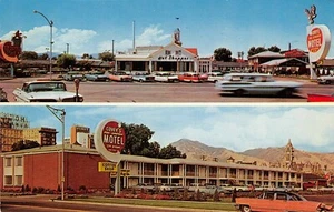 Covey's New America Motel & Coffee Shop Coches De Colección Salt Lake City, UT Postal De Colección - Imagen 1 de 2