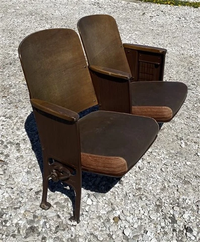 2 Padded Folding Theater Seats, Auditorium Theatre Seat, Entryway Bench B48 Cover