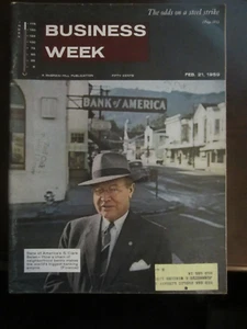 Business Week Magazine February 1959 Bank of America S. Clark Beise Banking 62 - Picture 1 of 1