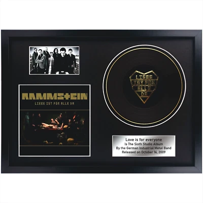 Rammstein – Love is for everyone / Memorabilia / LP / Souvenir in black frame - Image 1 of 4