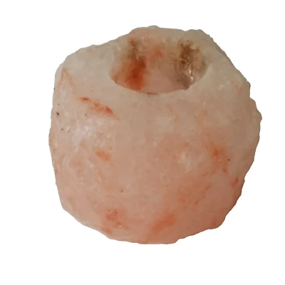 Himalayan Salt Natural Crystal Rock Tea Light Candle Holder 3 Pound Weight - Image 1 of 4