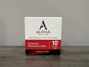 Alpha Skin Care - Essential Renewal Cream, 10% Glycolic AHA, Real Results... - Picture 1 of 6