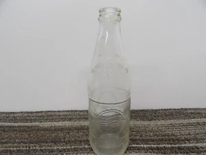VINTAGE 1950's Pepsi-Cola 10 oz Clear Glass Bottle Pepsi - No Deposit No Return - Picture 1 of 3