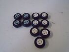 Lego Lot of 11 Pieces City Vehicles Cars Wheels Smooth Tires Gray White Black