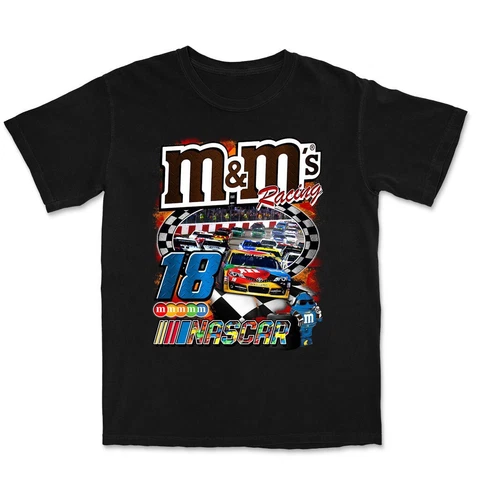 Kyle Busch  Nascar Black Cotton Unisex T-Shirt For Men Women S-3XL Cover