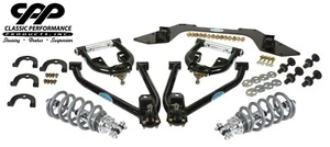 1962-67 CHEVY NOVA CPP MINI SUBFRAME TUBULAR CONTROL ARMS VIKING 350LB COILOVERS - Picture 1 of 11