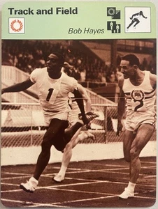 1979 Sportscaster Track and Field Card Bob Hayes - Picture 1 of 2