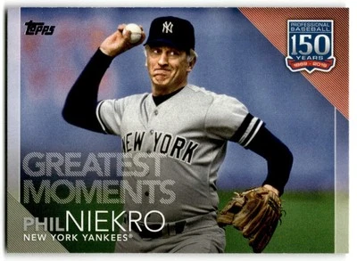 2019 Topps Update #150-72 Phil Niekro 150 Years of Professional Baseball - Image 1 of 2