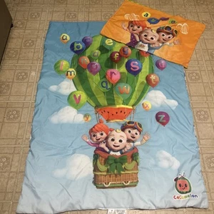 Cocomelon Toddler Bed Comforter Blanket Balloon Alphabet / Pillowcase - Picture 1 of 3