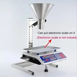 Tramoggia Alimentazione Acciaio Inox Con Supporto Riempimento Manuale Confezione Imbuto - Foto 1 di 10