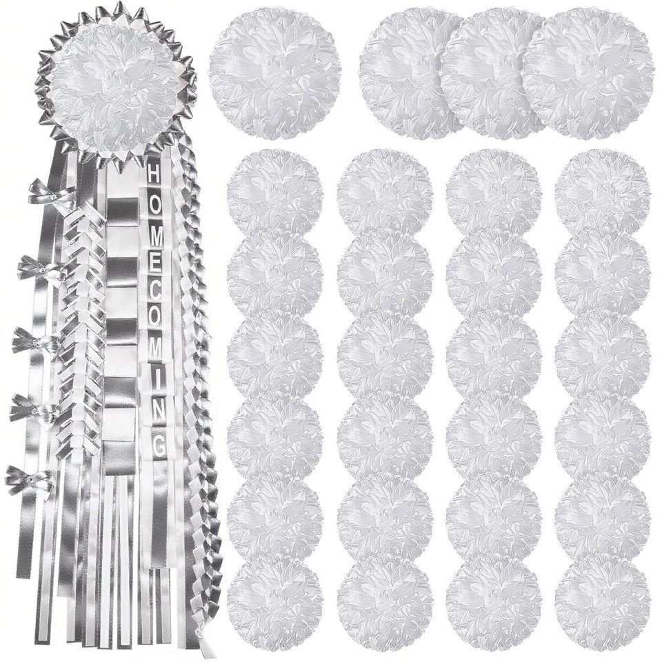 28 peças decoração de flores para mãe de regresso a casa 6,5/4,5 polegadas seda artificial falsa C... - Imagem 1 de 4