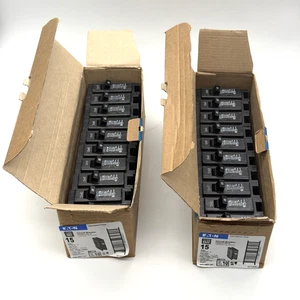 20 PCS Eaton BR115 15A 1-Pole Circuit Breaker BR Type UL Listed Plug-On NEW - Picture 1 of 13