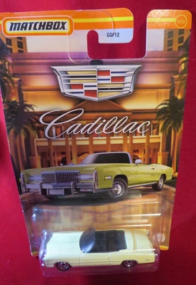 Cadillac Eldorado 1975 convertible 1/64 diecast car Matchbox nuevo en equipamiento Foto 1 de 4