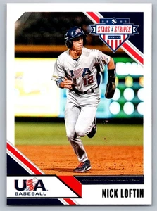 2020 Panini USA Stars & Stripes 17 Nick Loftin USA Baseball Card - Foto 1 di 2