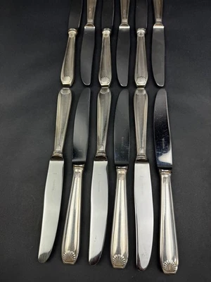 12 couteaux en métal argenté, modèle Coquille – Reneka - Photo 1/4