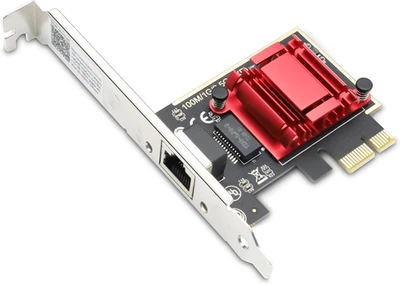 2.5Gbase-T Scheda Di Rete Pcie Ethernet  Scheda Di Rete 2,5G PCI-E a RJ45 RTL812 - Immagine 1 di 4