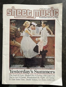 Sheet Music Magazine July 1985 Yesterday Summers Norman Rockwell  - Picture 1 of 4