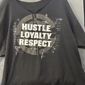 WWE - John Cena - Hustle. Loyalty.  Respect. -  Adult Black T-Shirt - Altered - Picture 1 of 13