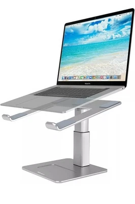 Pivot Laptop Stand for Desk – Adjustable Aluminium Laptop Riser - Image 1 of 4