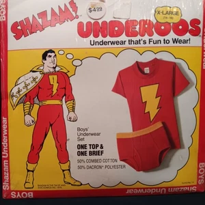 One Pack Boys Vintage Shazam Underoos Underwear Set Xl - Picture 1 of 10