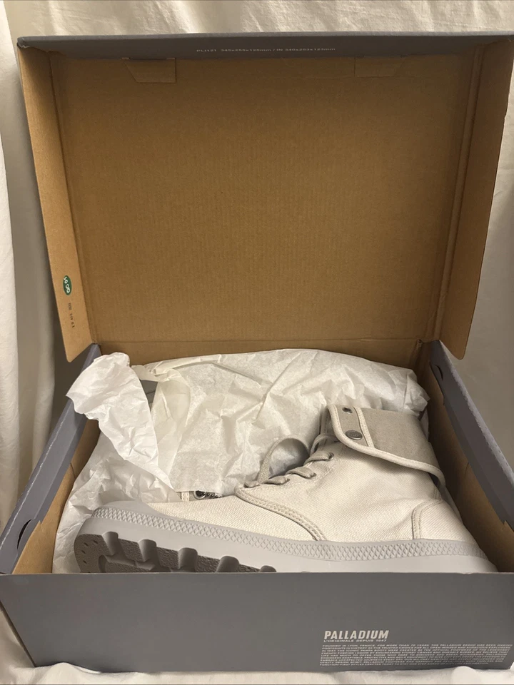 Palladium Baggy Men's Turn-down 02353-095-M Vapor/Metal Combat Boots Size 11.5