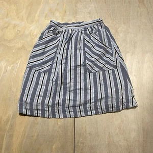 Anthropologie Akemi Kin Skirt Cotton Linen Striped Boho Beach Pull On - Picture 1 of 8
