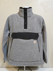 Pullover polar Carhartt - ajuste relajado adulto talla XL 100 % poliéster gris - Imagen 1 de 11