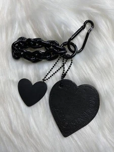 Bolso Corazón Negro Dije Llavero Llavero Cartera Dije Correa Nuevo - Imagen 1 de 2