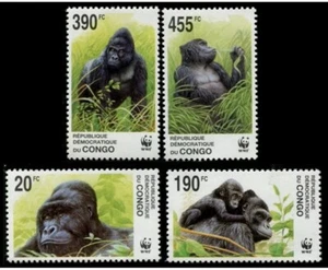 Congo - 2002 - WWF / Wild Animals / Gorillas - stamps - MNH** Del.6 - Sale! - Picture 1 of 1
