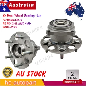 2x Rear Wheel Bearing Hub Assembly For Honda CRV RE RE4 2.4L AWD 4WD 2007-2012 - Picture 1 of 5