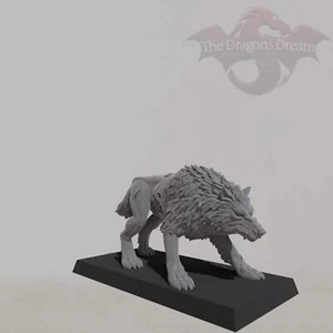 Undead Dire Wolf - Oathmark, Heroquest, Dungeons and Dragons, 5e, Pathfinder - M - Picture 1 of 6