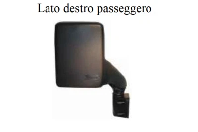 SPECCHIO RETROVISORE COMPLETO DESTRO ADATTO A IVECO DAILY 1978 AL 1998 MANUALE - Immagine 1 di 4
