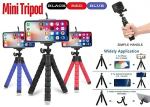 Universal Mobile Phone Mini Tripod Octopus Style Sponge Stand For Camera/Phone - Picture 1 of 11