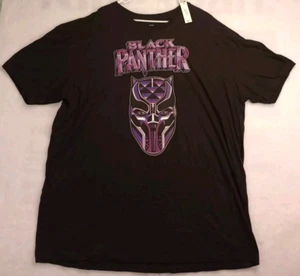 Camisa Pantera Negra Para Hombre 3xl Negra Manga Corta Cuello Redondo Marvel Studios - Imagen 1 de 7