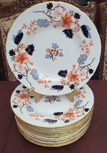 Royal Crown Derby BEAUMONT A569 10.5 Inch Dinner Plates Set of 13 Mint Cond. - Picture 1 of 7