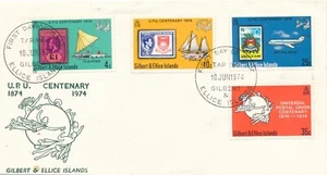 1974 - Gilbert & Ellice Islands - FDC - Stamps on Stamps - Picture 1 of 1