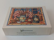 Lang Deluxe Notecards Red White and Blue by SUSAN WINGET 16 Cards 2001 Vintage